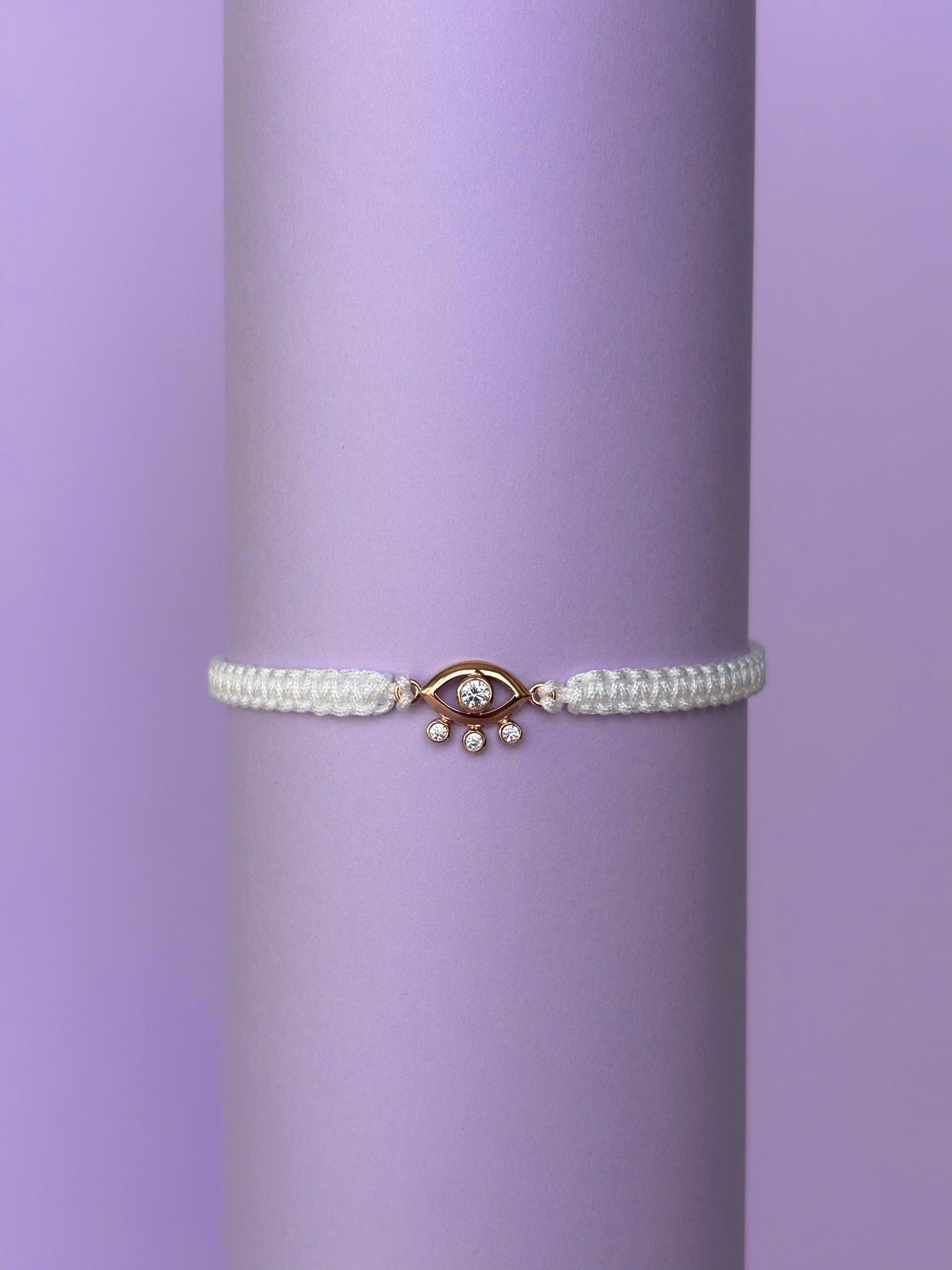 Mati Bracelet in White – 14K Fine Gold Jewelry