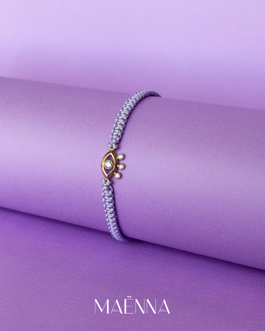 Mati Bracelet in Lilac – 14K Fine Gold Jewelry