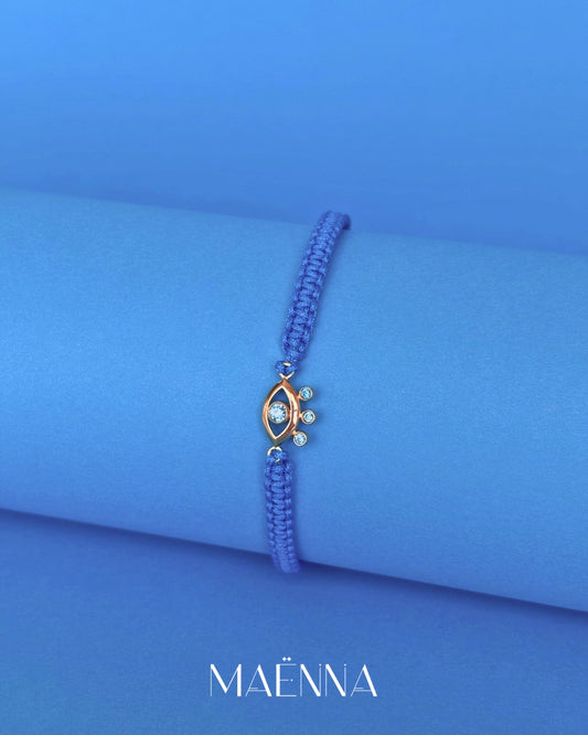 Mati Bracelet in Blue – 14K Fine Gold Jewelry