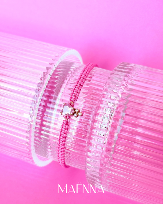 The Heart Bracelet in Pink