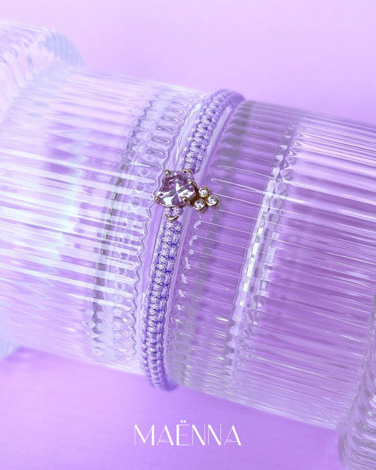 The Heart Bracelet in Lilac