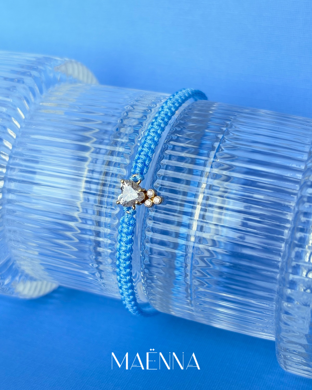 The Heart Bracelet in Sky Blue