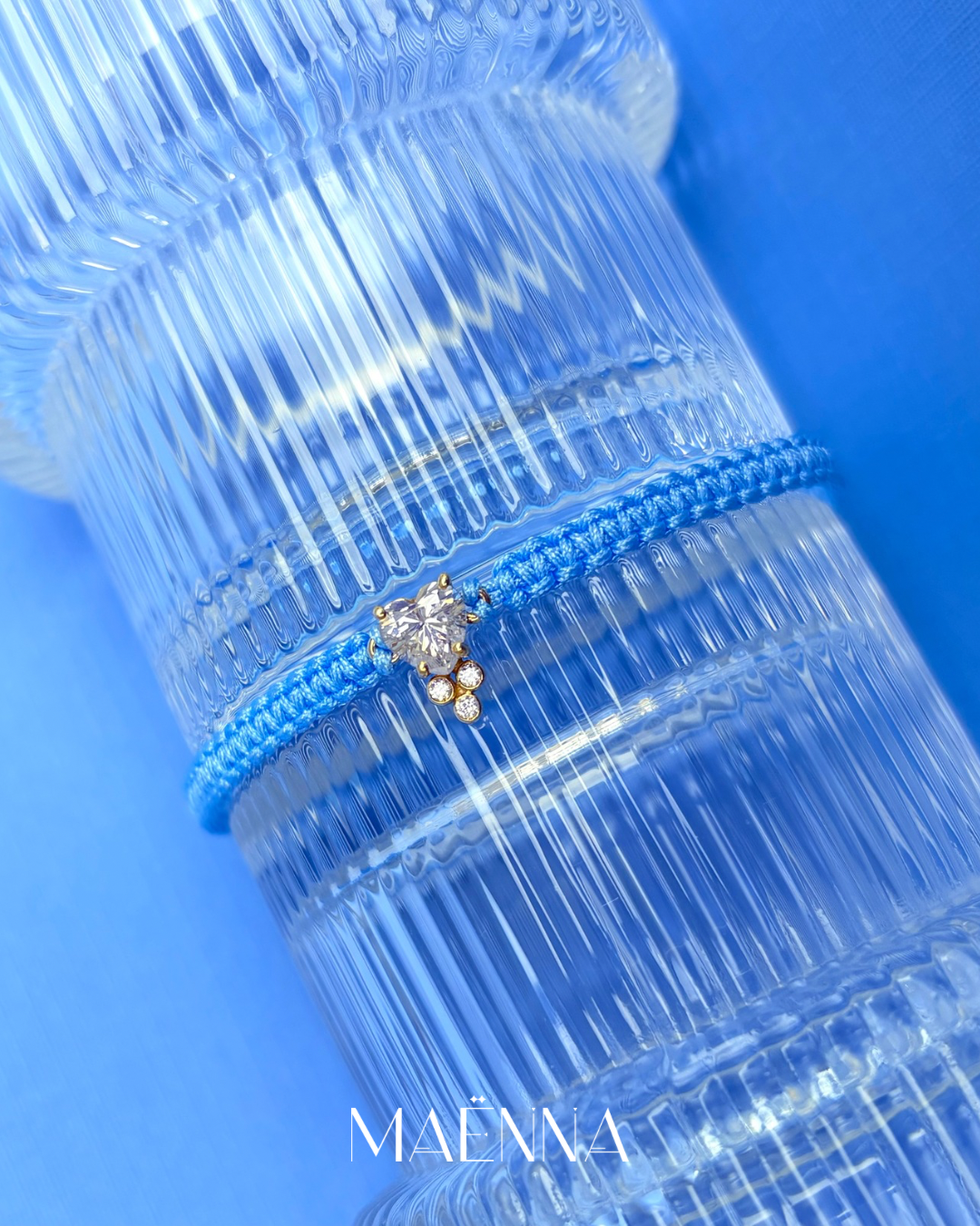 The Heart Bracelet in Sky Blue